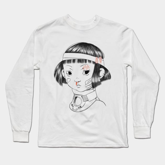 Black Eyes Long Sleeve T-Shirt by Fashion Monster House